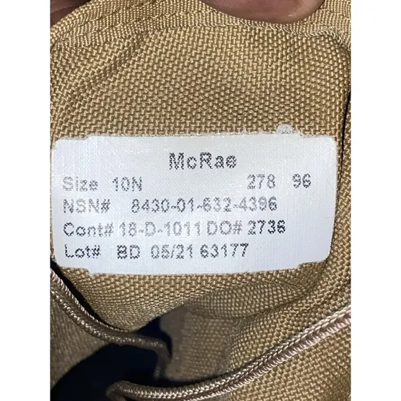 McRae Military Combat Boots Mens 10 N OCP Coyote Tactical Vibram Soles Hunting