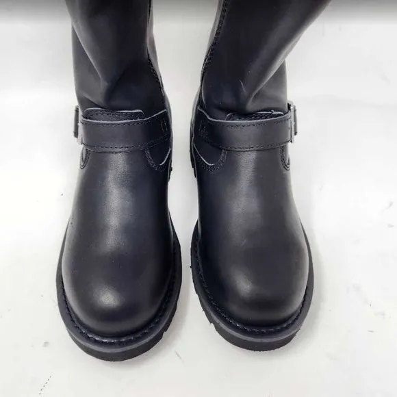 Mens 8 Ride Tecs 16&quot; engineer riding black motorcycle boots 1443 Zipper