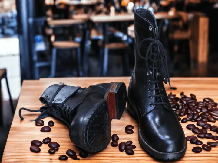 Men's Brown Ankle Boots | Military Combat Boots | Long Millinery Army Marching Boots