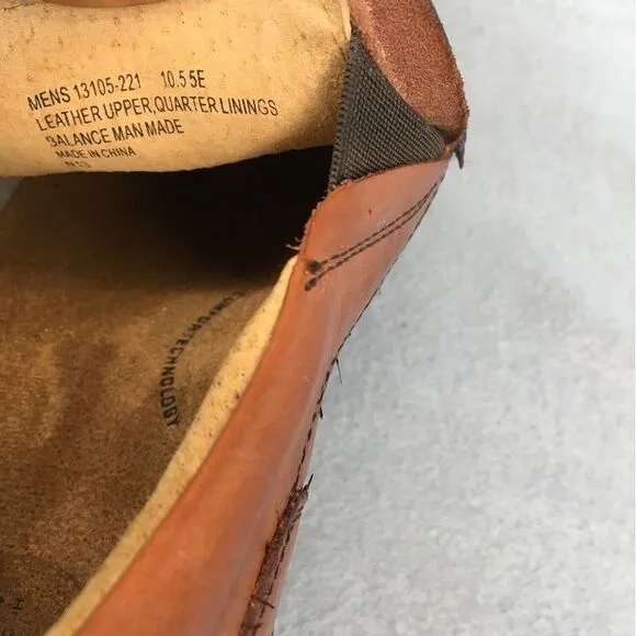 Mens Florsheim Leather Slip-On Shoes 10.5 5E Brown‎ Comfort Technology