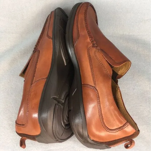 Mens Florsheim Leather Slip-On Shoes 10.5 5E Brown‎ Comfort Technology