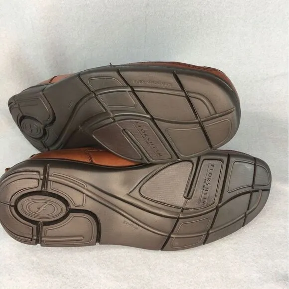 Mens Florsheim Leather Slip-On Shoes 10.5 5E Brown‎ Comfort Technology