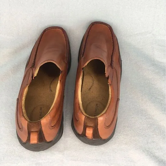 Mens Florsheim Leather Slip-On Shoes 10.5 5E Brown‎ Comfort Technology