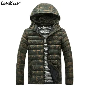 Men's Military Camouflage Parka – Warm Detachable Hood