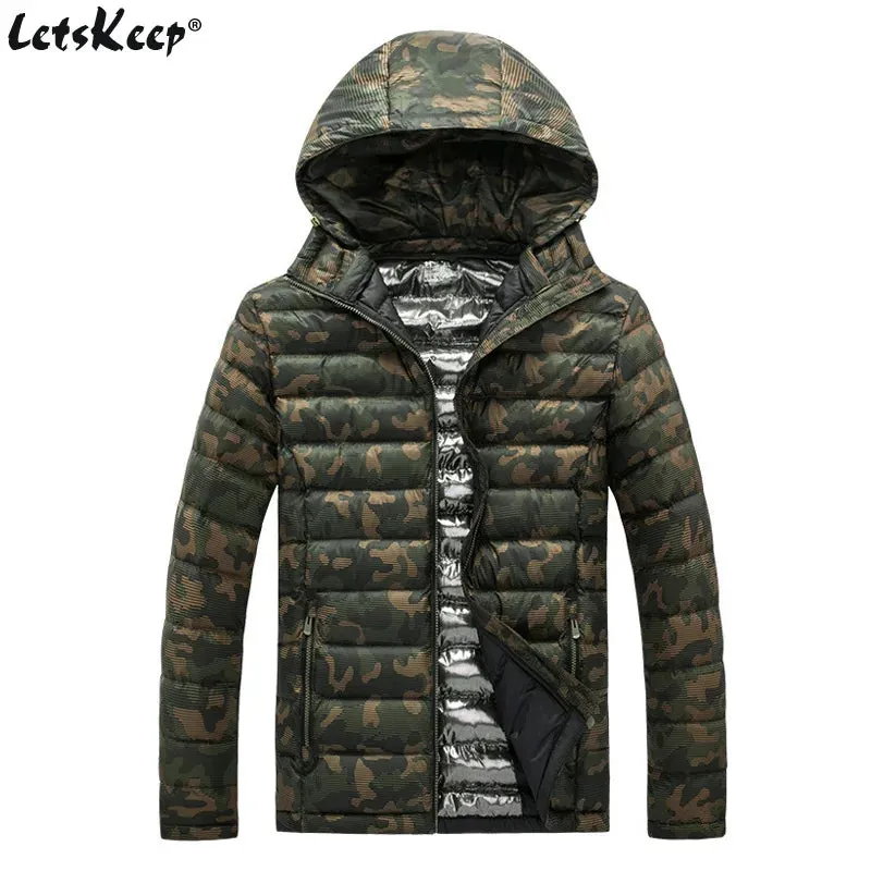 Men's Military Camouflage Parka – Warm Detachable Hood