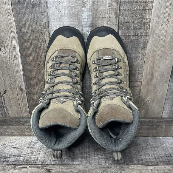 Mens Montrail Gentor Brown Leather Mid Waterproof Hiking Boots Shoes Size 8‎ D