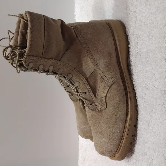 Men's Rocky Tan Military Hot Weather Army Combat Boots Size 11.5W