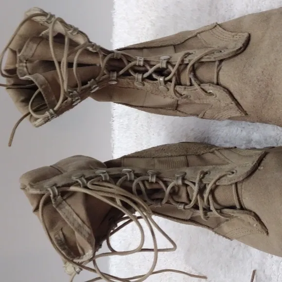 Men's Rocky Tan Military Hot Weather Army Combat Boots Size 11.5W