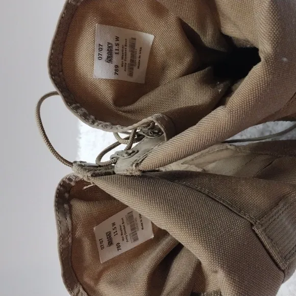 Men's Rocky Tan Military Hot Weather Army Combat Boots Size 11.5W