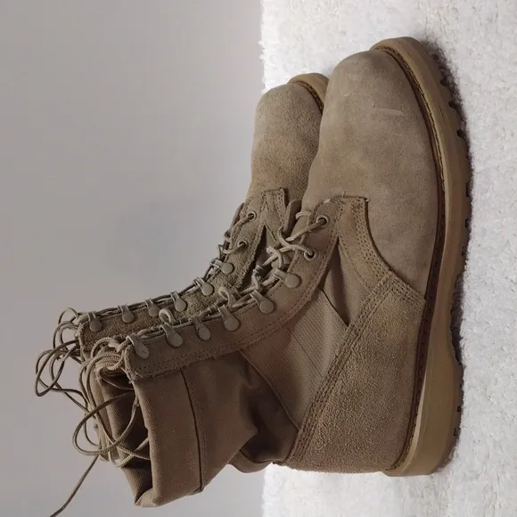 Men's Rocky Tan Military Hot Weather Army Combat Boots Size 11.5W