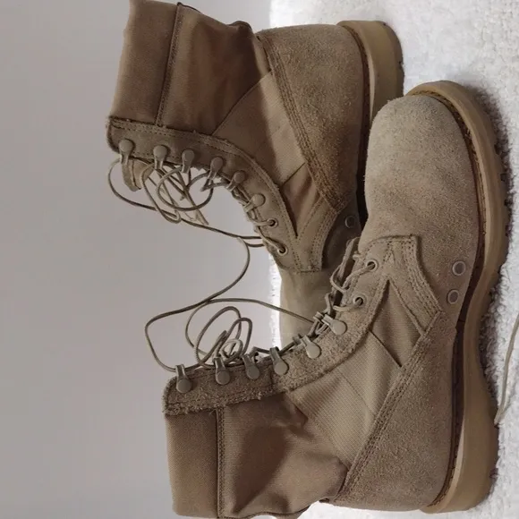 Men's Rocky Tan Military Hot Weather Army Combat Boots Size 11.5W