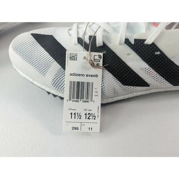 Men's Size 11.5 - adidas Adizero Avanti Tokyo White Running Track Spikes NEW