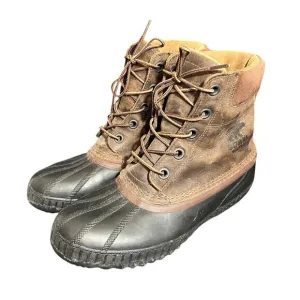 Men's Sorel Sz 9 Cheyanne II Duck Rain Winter Leather‎ Boots Insulated Shoes