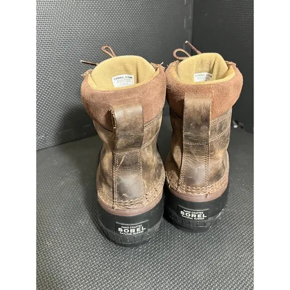 Men's Sorel Sz 9 Cheyanne II Duck Rain Winter Leather‎ Boots Insulated Shoes