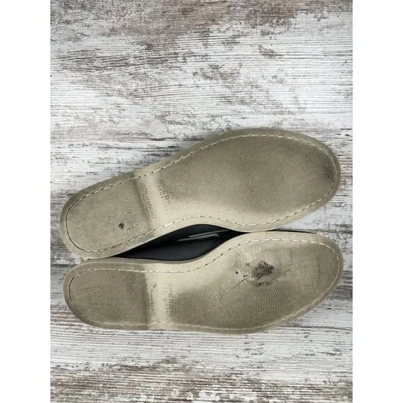 Men's Sperry Gold Cup Gray Leather Boat Shoes Sz 13M