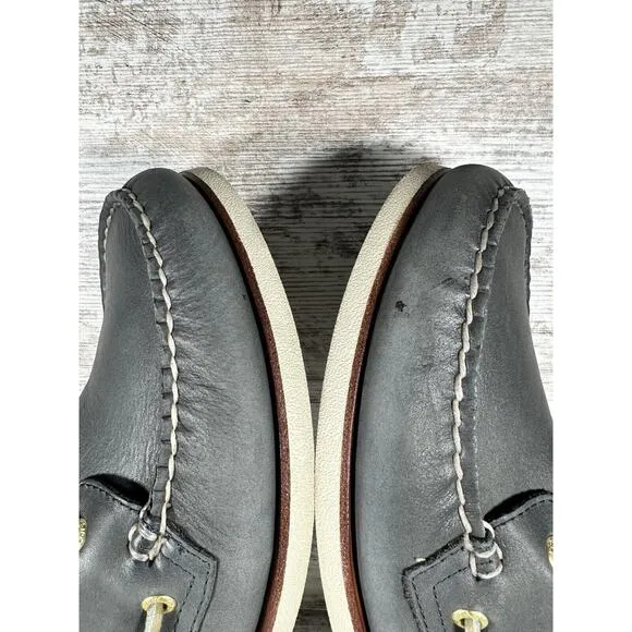 Men's Sperry Gold Cup Gray Leather Boat Shoes Sz 13M