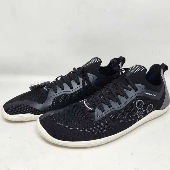 Men's US 12.5 / EU 46 Vivobarefoot Primus Lite knit shoes in Obsidian