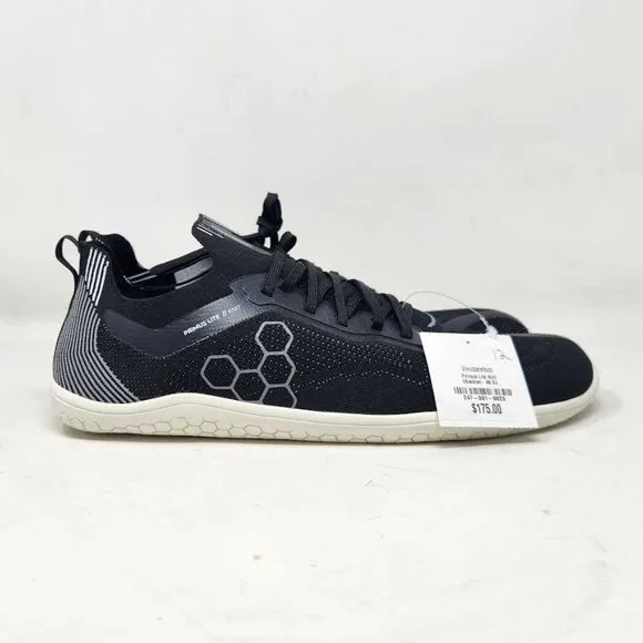 Men's US 12.5 / EU 46 Vivobarefoot Primus Lite knit shoes in Obsidian