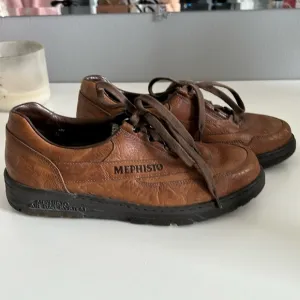 Mephisto Match Shoes Oxford Walking Leather Brown Comfort Casual size 7.5