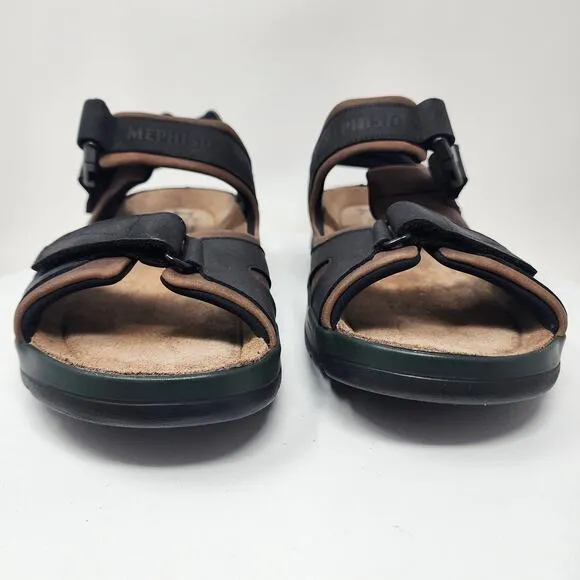 Mephisto Shark Fit Sandals Men EU48/US14 Dark Brown Leather Comfort 6163030967