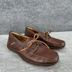 Mephisto Spinnaker Air Relax Brown Leather Boat Deck Shoes‎ Mens US Sz 11