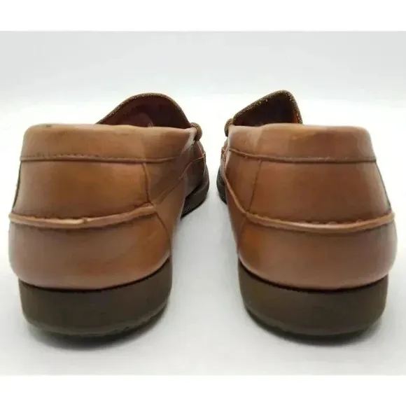 Mephisto Spinnaker Leather Air Relax Loafer Boat Deck Shoes Brown Men’s Size 8