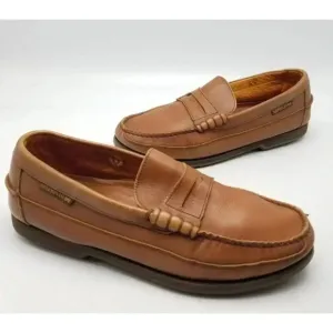 Mephisto Spinnaker Leather Air Relax Loafer Boat Deck Shoes Brown Men’s Size 8