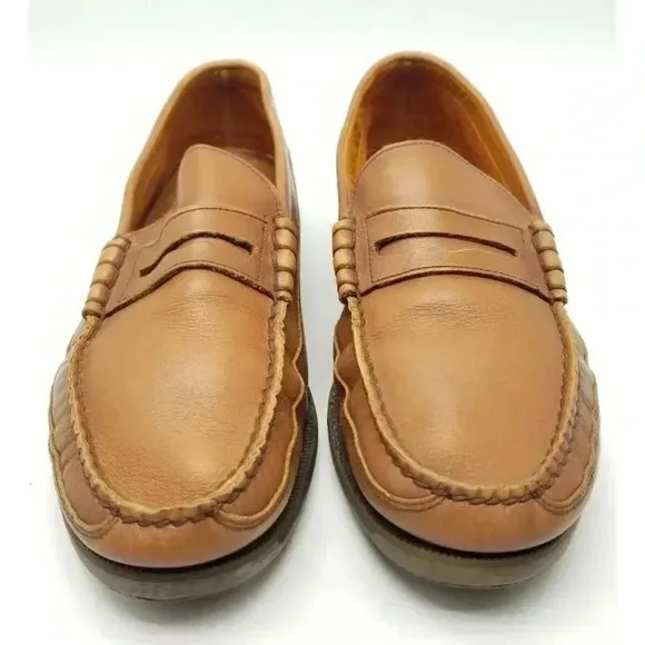 Mephisto Spinnaker Leather Air Relax Loafer Boat Deck Shoes Brown Men’s Size 8