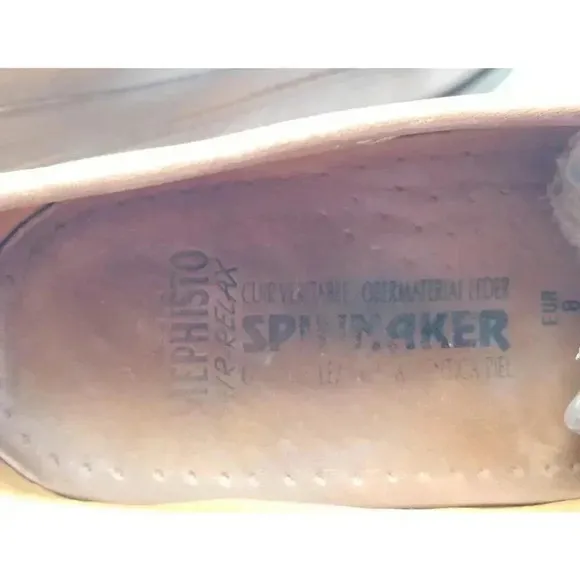 Mephisto Spinnaker Leather Air Relax Loafer Boat Deck Shoes Brown Men’s Size 8