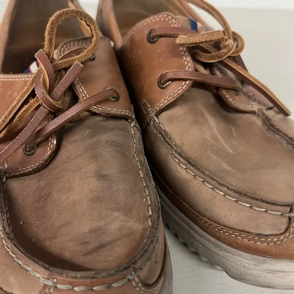 Mephisto sz10 eur9.5 men’s Trevis brown boat shoe casual dress leather