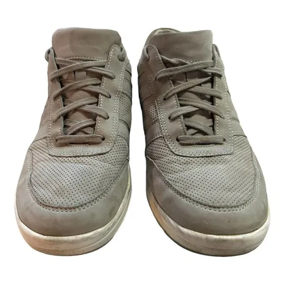 Mephisto Women's Rebeca Perf Size 10 Gray Comfort Nubuck Leather Sneaker