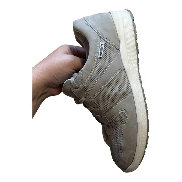 Mephisto Women's Rebeca Perf Size 10 Gray Comfort Nubuck Leather Sneaker