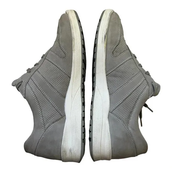 Mephisto Women's Rebeca Perf Size 10 Gray Comfort Nubuck Leather Sneaker