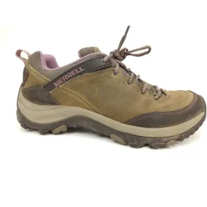 Merrell Brindle Women's Olive Leather Comfort Hiking/ Trail Shoes J48314 Size 8