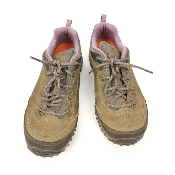 Merrell Brindle Women's Olive Leather Comfort Hiking/ Trail Shoes J48314 Size 8