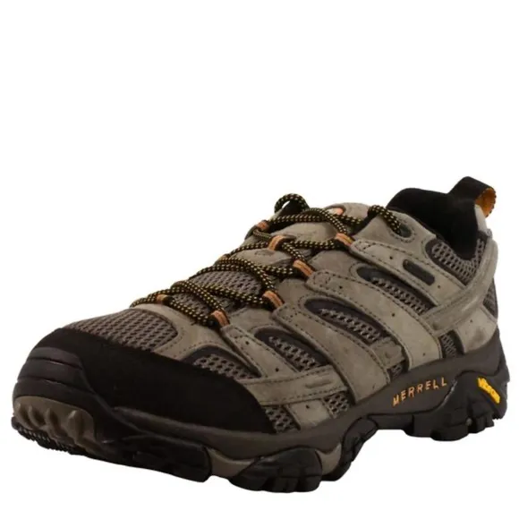 MERRELL MEN'S MOAB 2 WATERPROOF HIKING BOOT, WALNUT