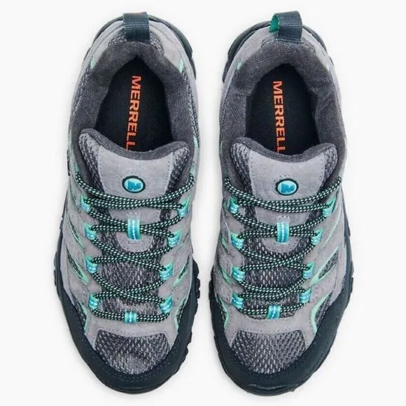 Merrell Moab 2 J06028 Hiking Shoes Women's Gray Suede Leather Waterproof MER809
