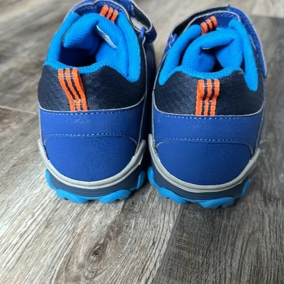 Merrell shoes boys sneakers waterproof size 6.5 blue and orange athletic hiking