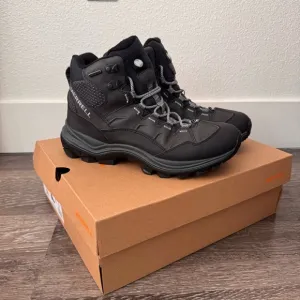 Merrell Thermo Chill Mid WP Black Shoes Hiking Insulated Mens Size 9.5 Outdoors