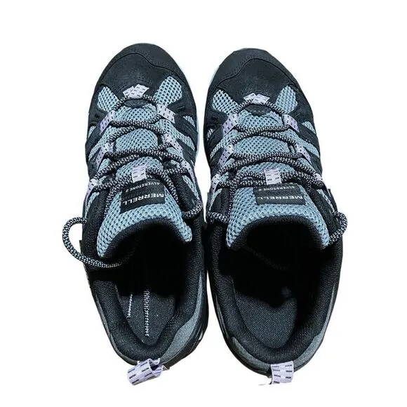 Merrell Womens 10 Black Alverstone 2 Waterproof Hiking Shoes J037064