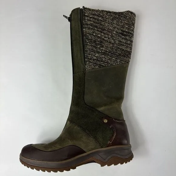 Merrell Womens 7 Green Eventyr Bungee Cord 42366 Mid-Calf Active Heat Boots Warm