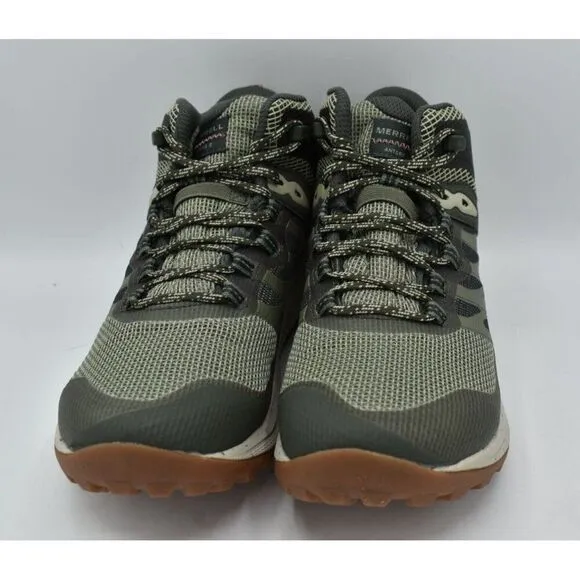 Merrell Womens Size 8 Antora 3 Mid Lichen Waterproof Hiking Trail Running Shoes