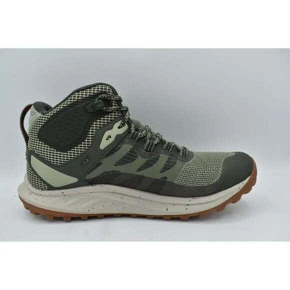 Merrell Womens Size 8 Antora 3 Mid Lichen Waterproof Hiking Trail Running Shoes