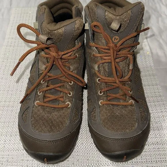 MERRELL 10 Women’s QFORM2 Select Grip Dry Brown Hiking Shoes