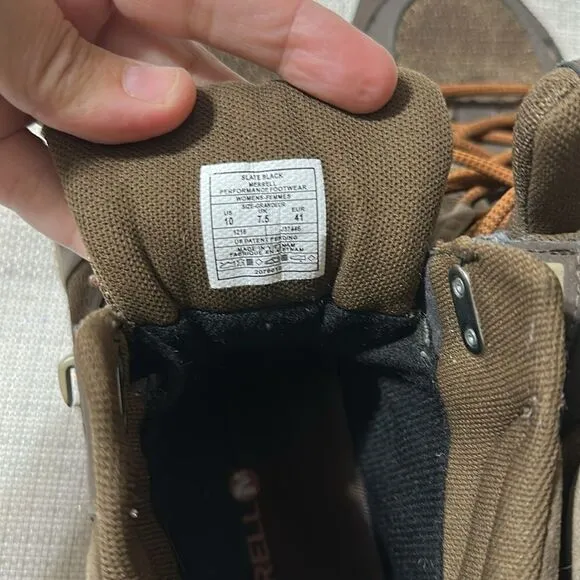 MERRELL 10 Women’s QFORM2 Select Grip Dry Brown Hiking Shoes