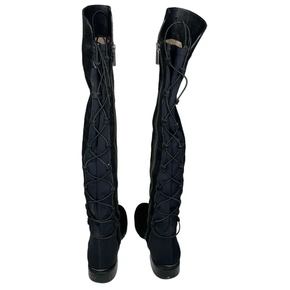 Michael Kors Black‎ Leather Tall Boots