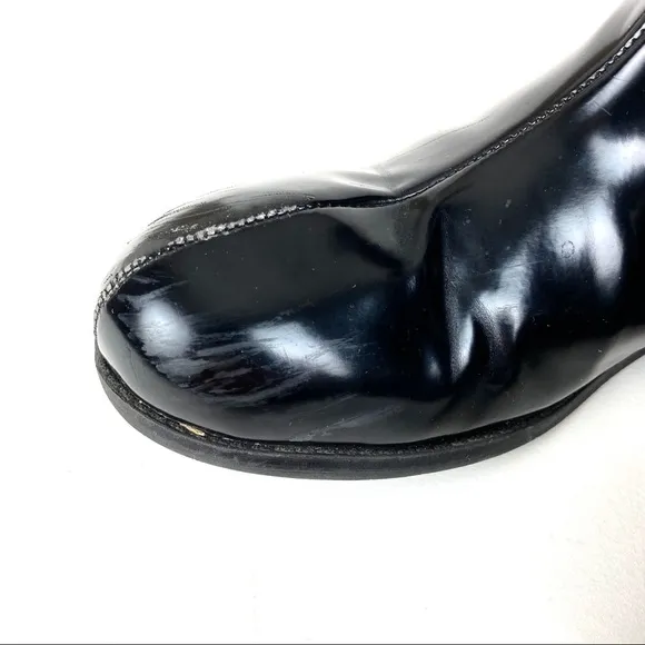 Michael Kors Black Tall Boots Women’s Size 5 Faux Patent Leather Knee