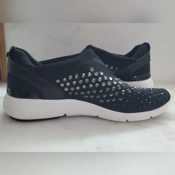 Michael Kors Women's Black Studded Slip-On Shoes