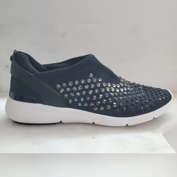 Michael Kors Women's Black Studded Slip-On Shoes