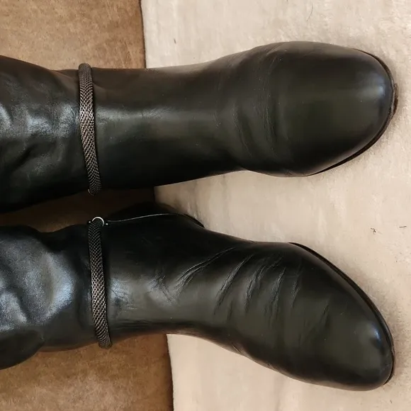 Migliorini Italian leather tall boots